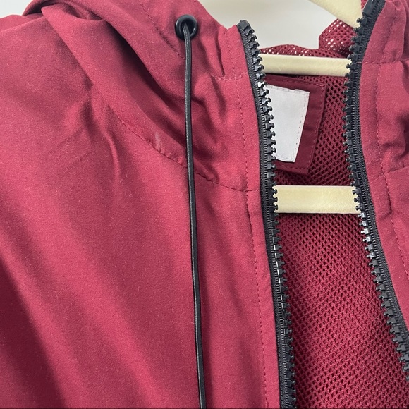 Burgundy Zipper Jacket - Picture 3 of 6